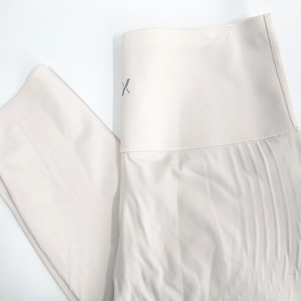 KNIX Women's Sz Large Ivory High-Rise Seamless Compression Support 7/8 Leggings